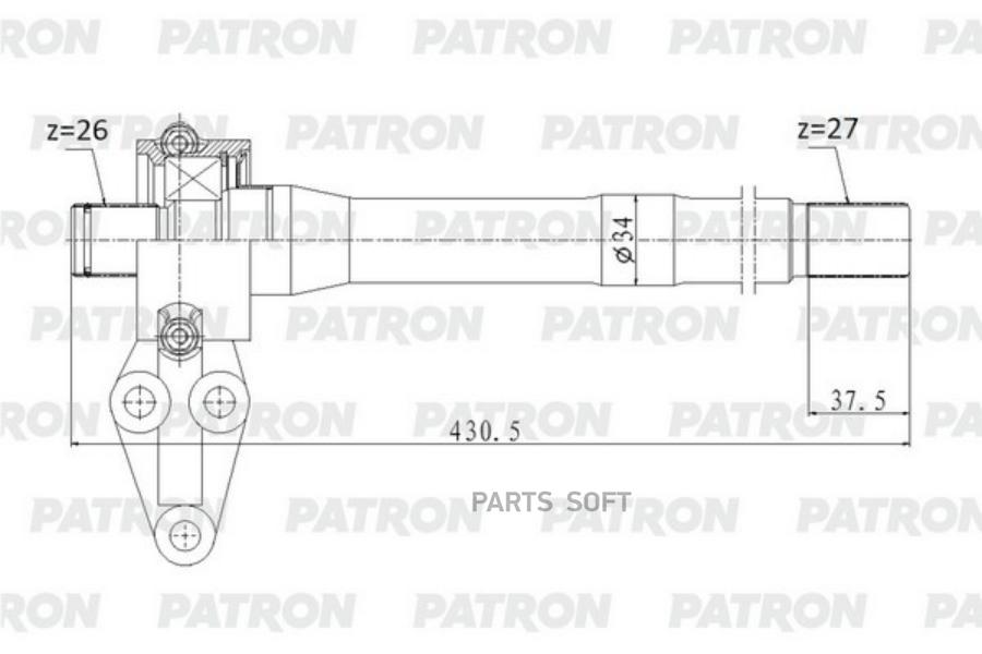PATRON PDS0558 Вал приводной