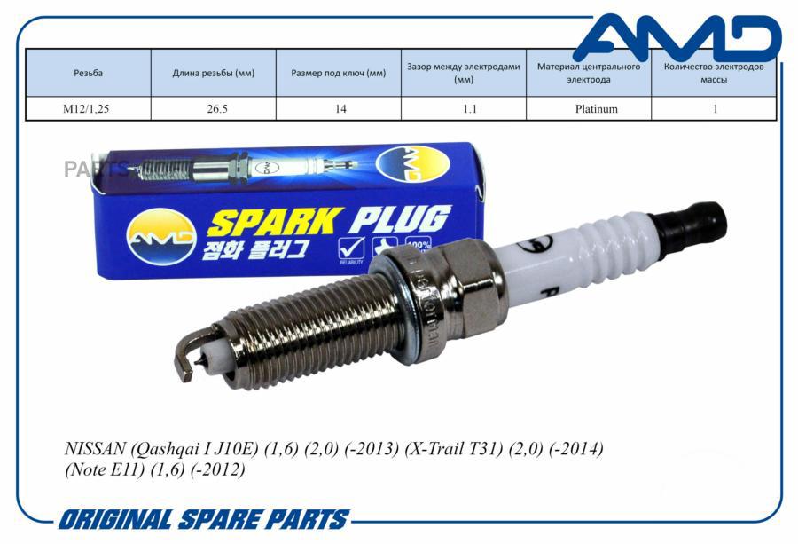 Свеча Зажигания 22401-Ck81b/Plzkar6a11/Amd. pl117 (Platinum) Amd AMD арт. AMDPL117