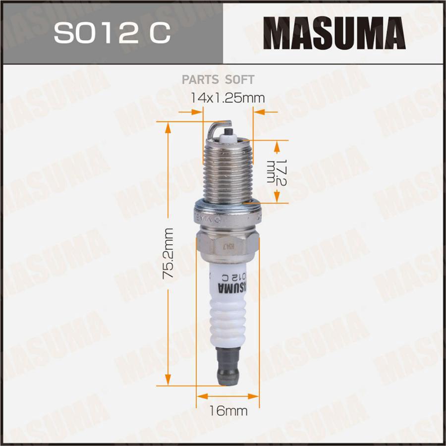 MASUMA S012C Свеча зажигания MASUMA BKR6E (6962)