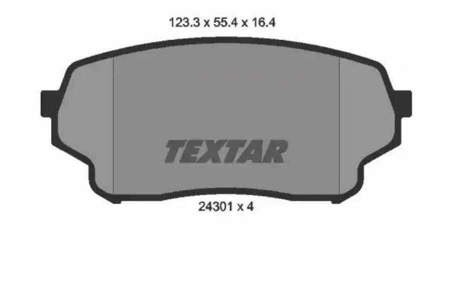 TEXTAR 2430101 Колодки тормозные дисковые компл. GRAND ESCUDO I (FT GT) GRAND VITARA (INC XL-7) I (FT GT) GRAND V