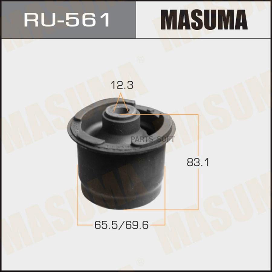 MASUMA RU561 RU561_сайлентблок задней балки!\ Toyota Yaris KSP90/NLP90/NSP90/SCP90/NCP90/ZSP90 05-11