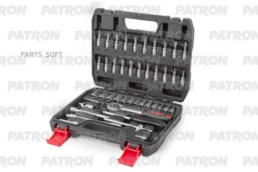 PATRON P-2462-5 Набор инструментов 46 пр 1/4 inch, 4-14 мм, 6 граней