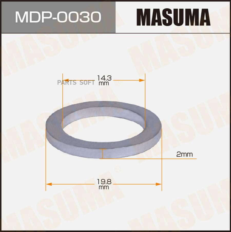 MASUMA MDP-0030 Прокладка сливной пробки HYUNDAI 14.3x19.8x2 MASUMA MDP-0030