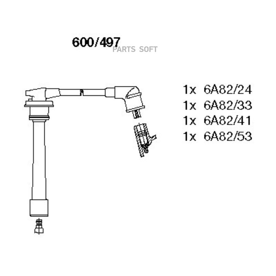 BREMI 600-497 Комплект высоковольтных проводов