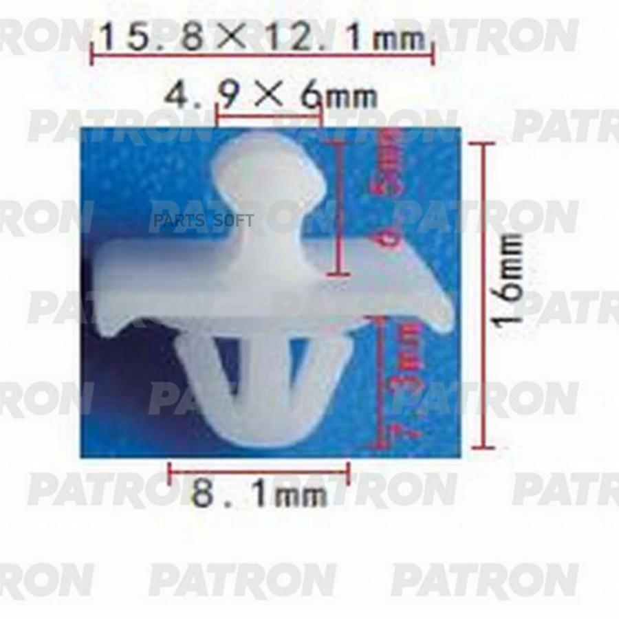 PATRON P37-0923 Клипса пластмассовая MERCEDES применяемость: молдинг