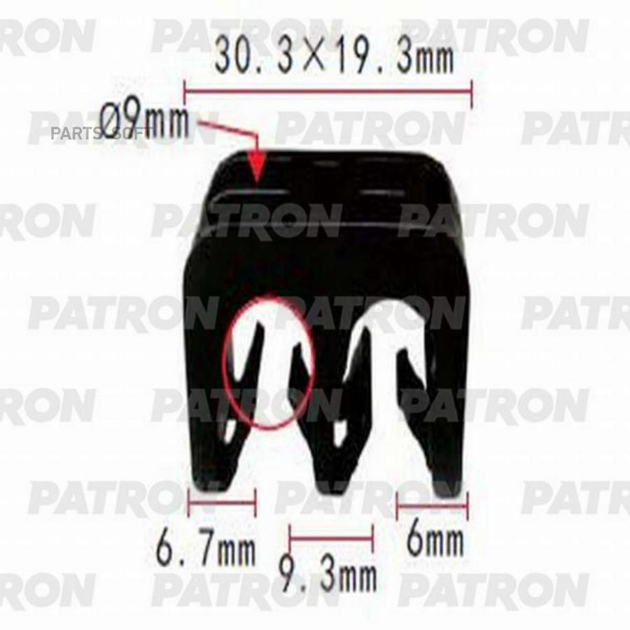 PATRON P37-1074 Держатель пластмассовый Lexus, Toyota применяемость: трубки, электро проводка