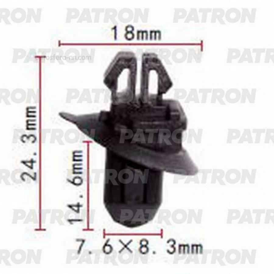 PATRON P370645 Клипса пластмассовая Lexus, Toyota применяемость: кузов - молдинги