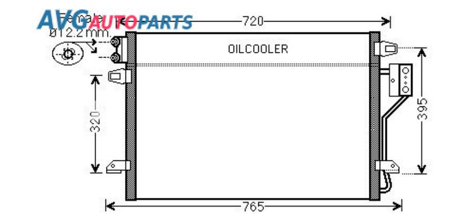 Радиатор кондиционера - AVA арт. CR5106