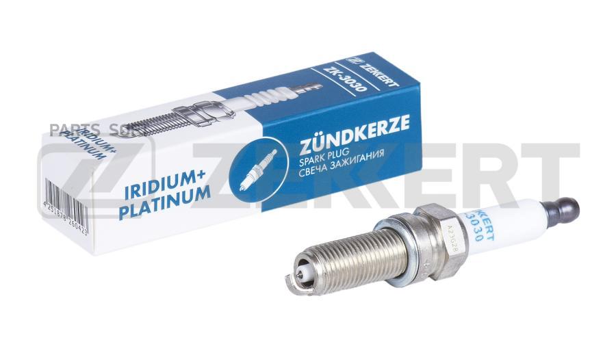 ZEKKERT ZK3030 Свеча зажигания (Iridium+Platinum аналог NGK 4288 цена за 1 шт.) MB C-Class (203 204) 05- MB S-C