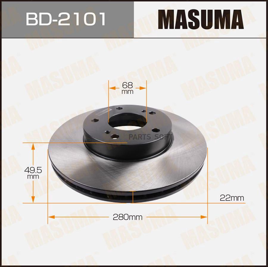 MASUMA BD2101 диск тормозной MASUMA AVENIR W11 98-05
