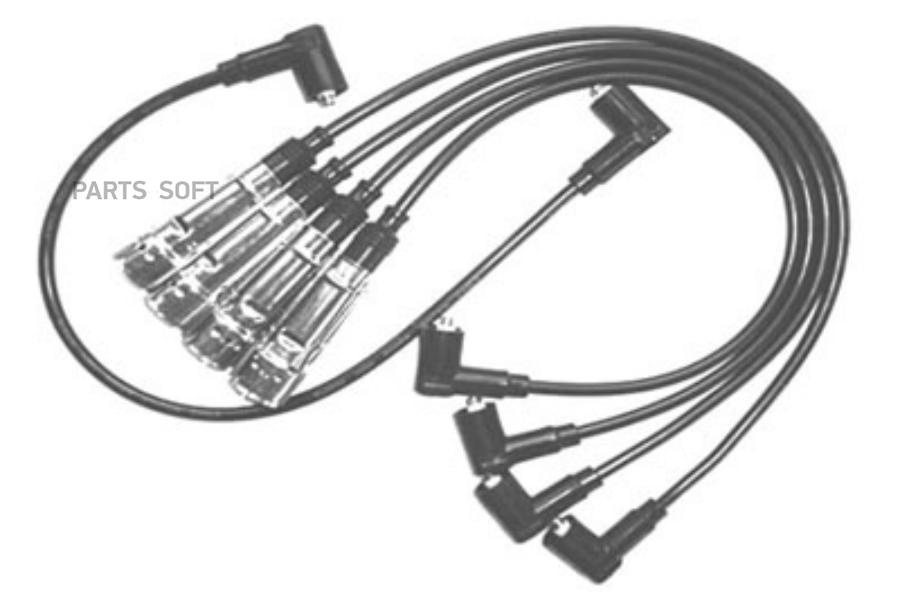 ALD A09020 комплект проводов зажигания (черный силикон) VW Golf 1.0/1.3 85>/Vento 1.6 92>/Syncro 1.8 86-88