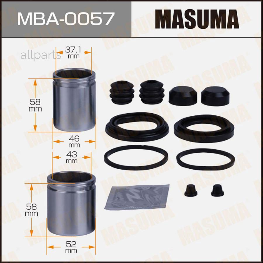 MASUMA MBA-0057 Ремкомплект тормозного суппорта с поршнем FIAT DUCATO MASUMA MBA-0057