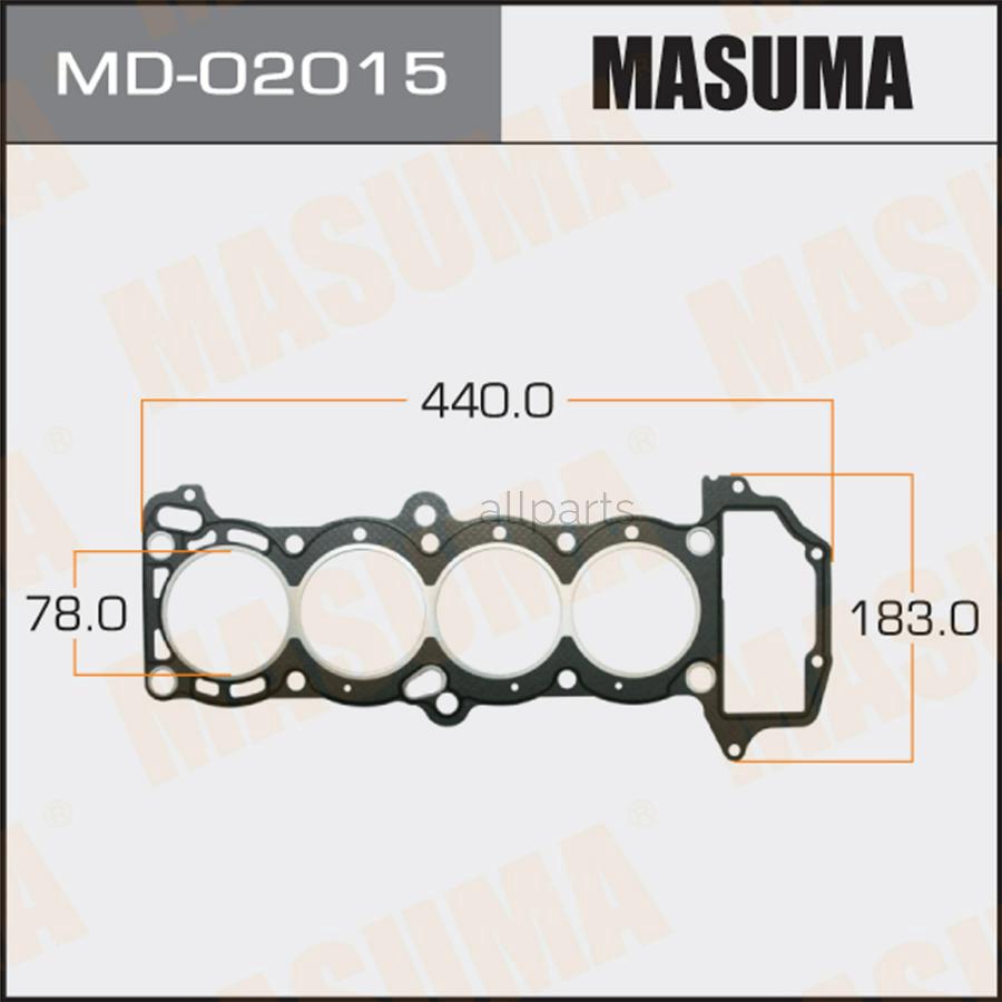 MASUMA MD-02015 MD-02015_прокладка ГБЦ!\ Nissan Primera/Sunny 1.6 16V GA16DS/DE 90>