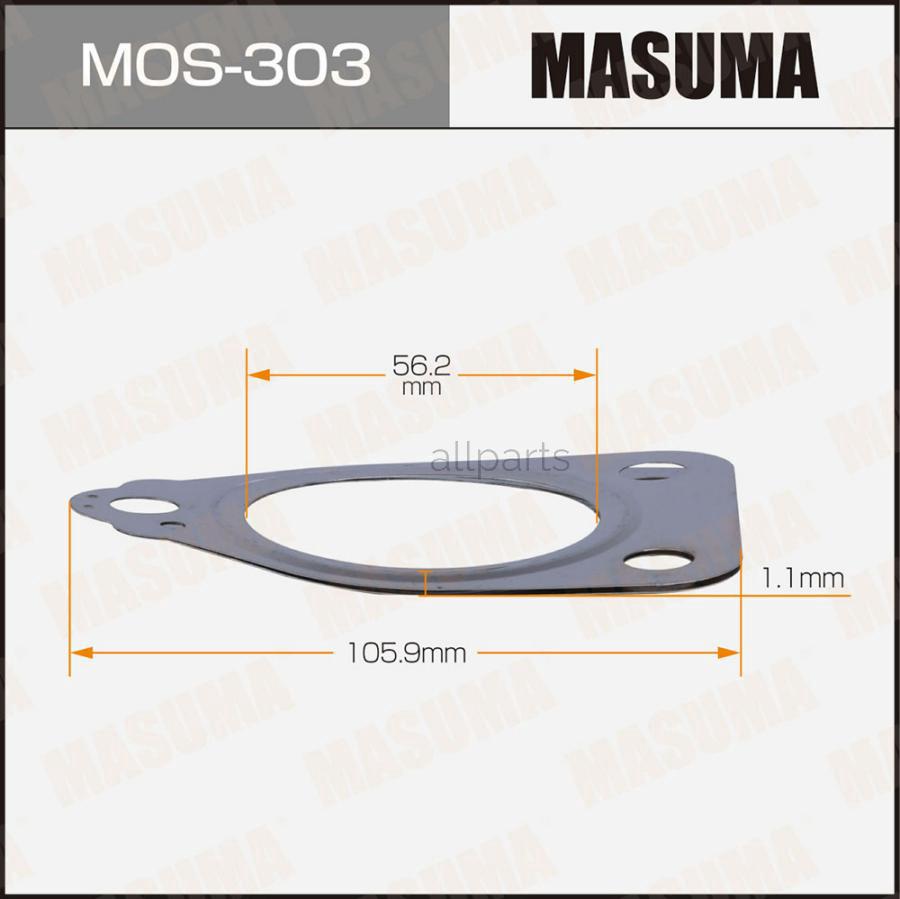 MASUMA MOS-303 Прокладки глушителя 562x1059x11