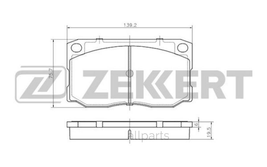 ZEKKERT BS-2439 Колодки торм. диск. передн. Hyundai HD Light 06-