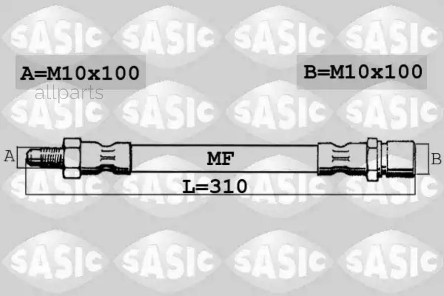 SASIC 6606124 Шланг тормозной FORD Mondeo
