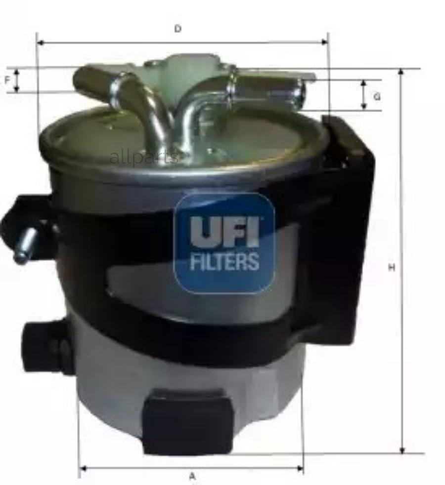 UFI 55.430.00 Фильтр топливный