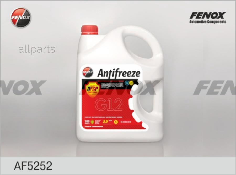 FENOX AF5252 Антифриз красный G12, 5 кг.